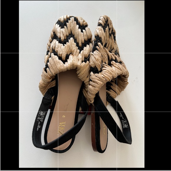 Zara straw flats - Picture 2 of 2